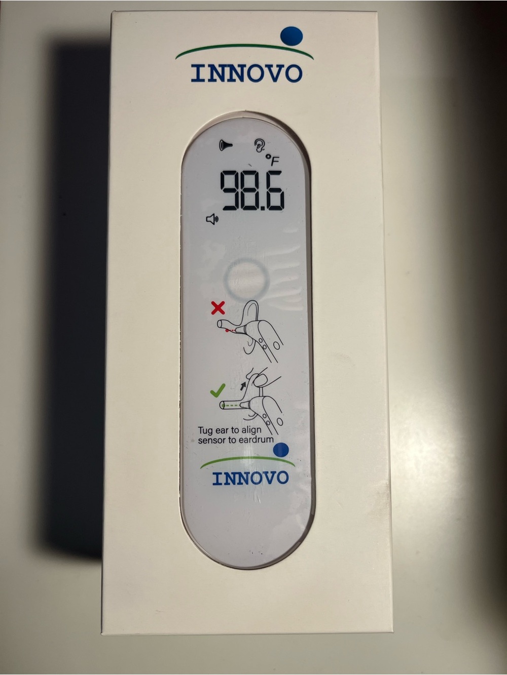 Infrared Ear Thermometer with 20 Disposable Probes for adults and babies
